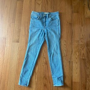 Madewell 10” high rise skinny jeans 27p